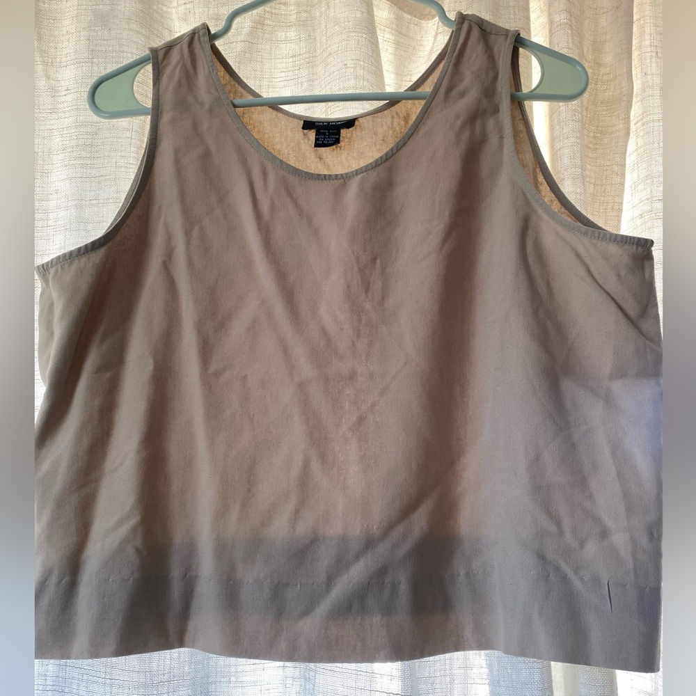 Silk Cropped Tank